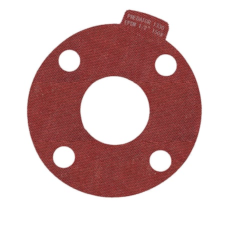 Macho O-Ring & Seal 1/2in Full Face Predator 1330 Flange Gasket Red EPDM, NSF-61 Certified, 1/8in Thick, 25PK 500.PFF150.M0025